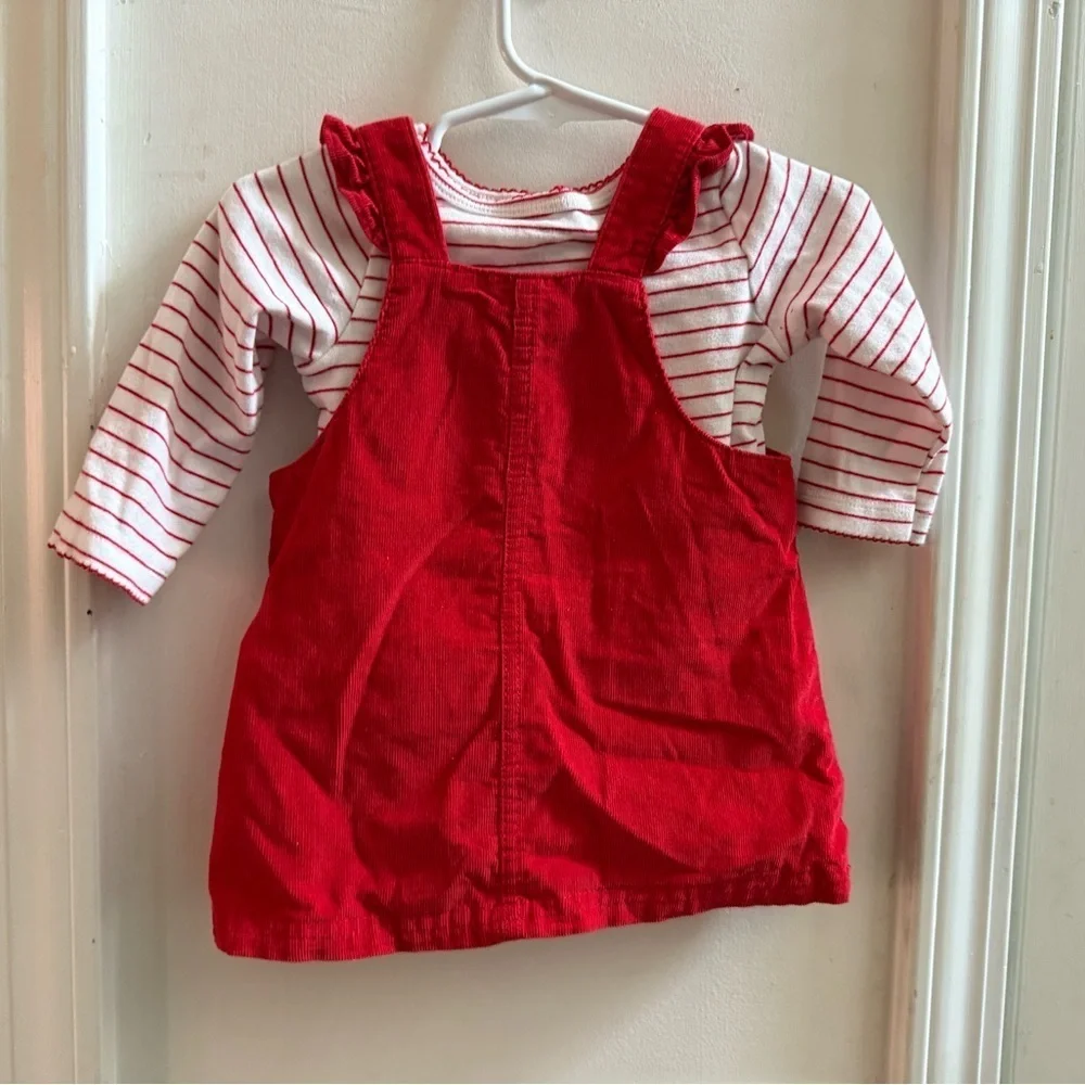 Carter’s Santa Jumper, Shirt, & Tights